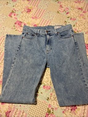 GAP Straight-Leg Light Blue Denim Jeans